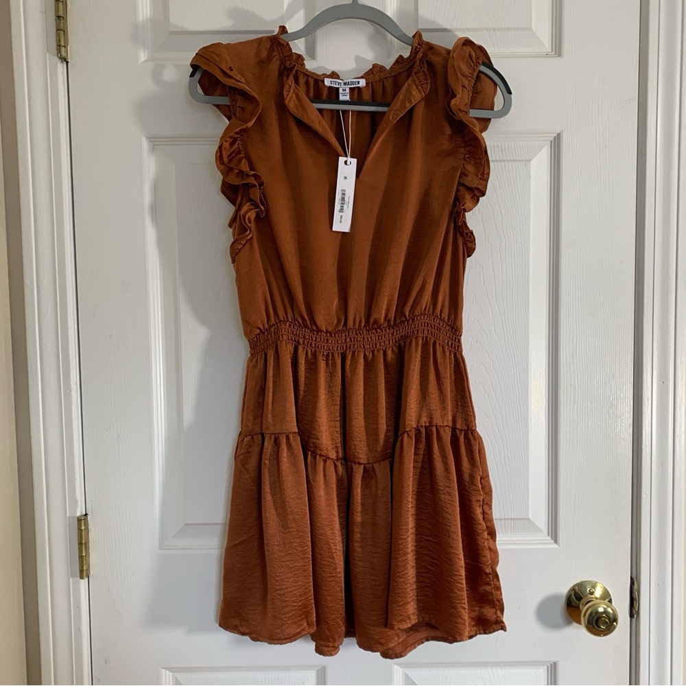 Steve Madden Cinnamon Ruffle Mini Dress
